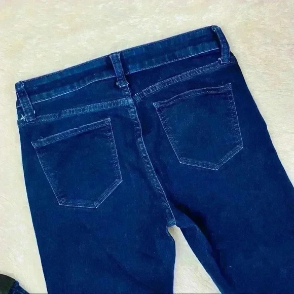 RARE ANA Pinstripe Stirrup “90’s Style” High Rise Skinny Denim Pants Size 4 - Picture 6 of 12